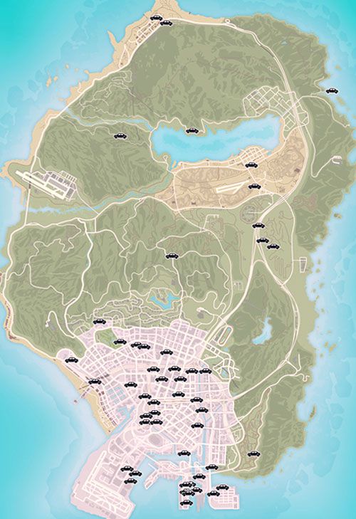 Gta 5 карта каскадерские прыжки