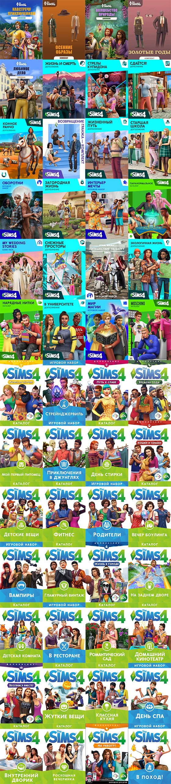 Картинка The Sims 4 Все дополнения