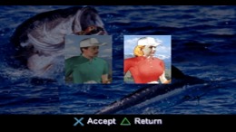   Black Bass with Blue Marlin